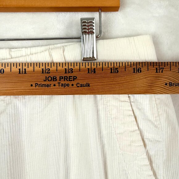 James Perse Cotton Linen Corduroy Pull On Relaxed Pants Womens 4 US XL Cream - Picture 4 of 8